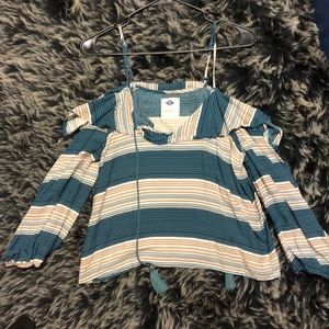 Over the shoulder blouse